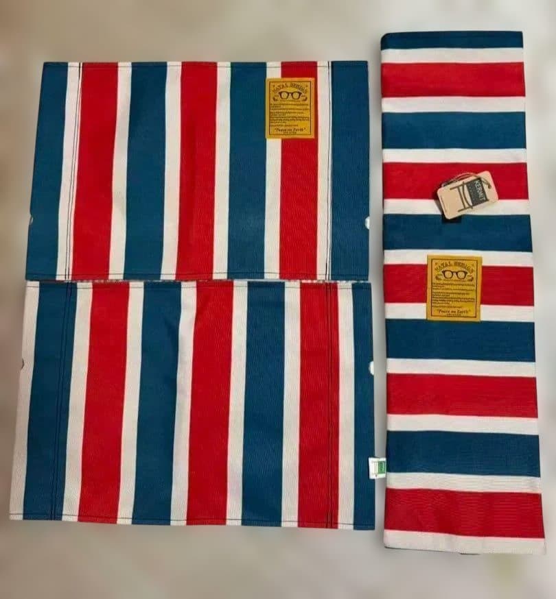 新品 Natal Design レトロストライプ　ファブリック カーミットチェア