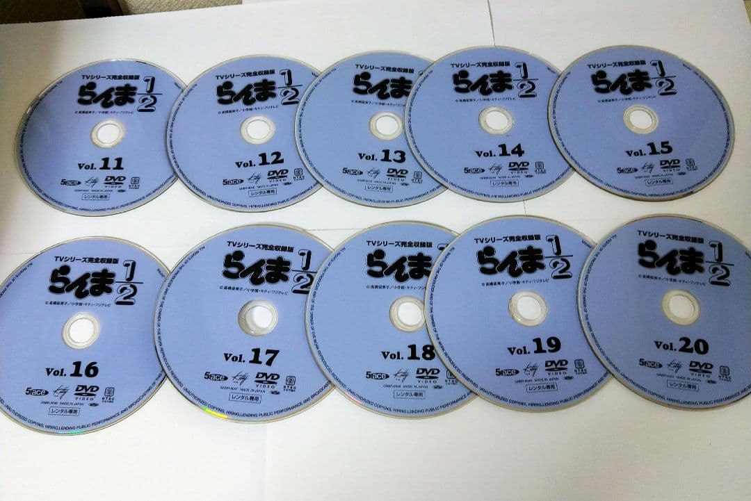 らんま1/2 TVシリーズ完全収録版　全40巻　レンタル落ちDVD