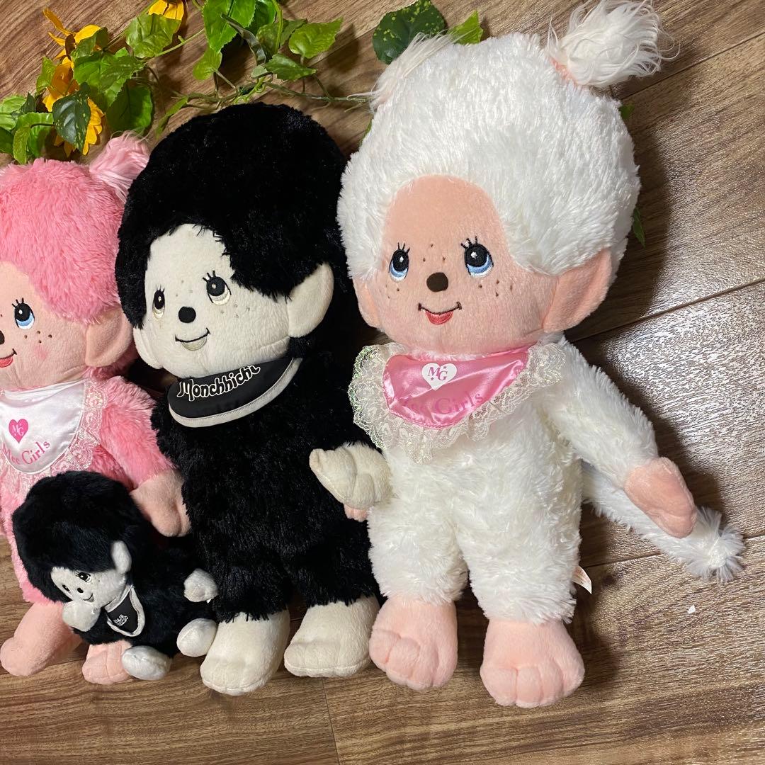希少　モンチッチ ぬいぐるみ モノトーン　男の子女の子ヴィンテージ　まとめ売り