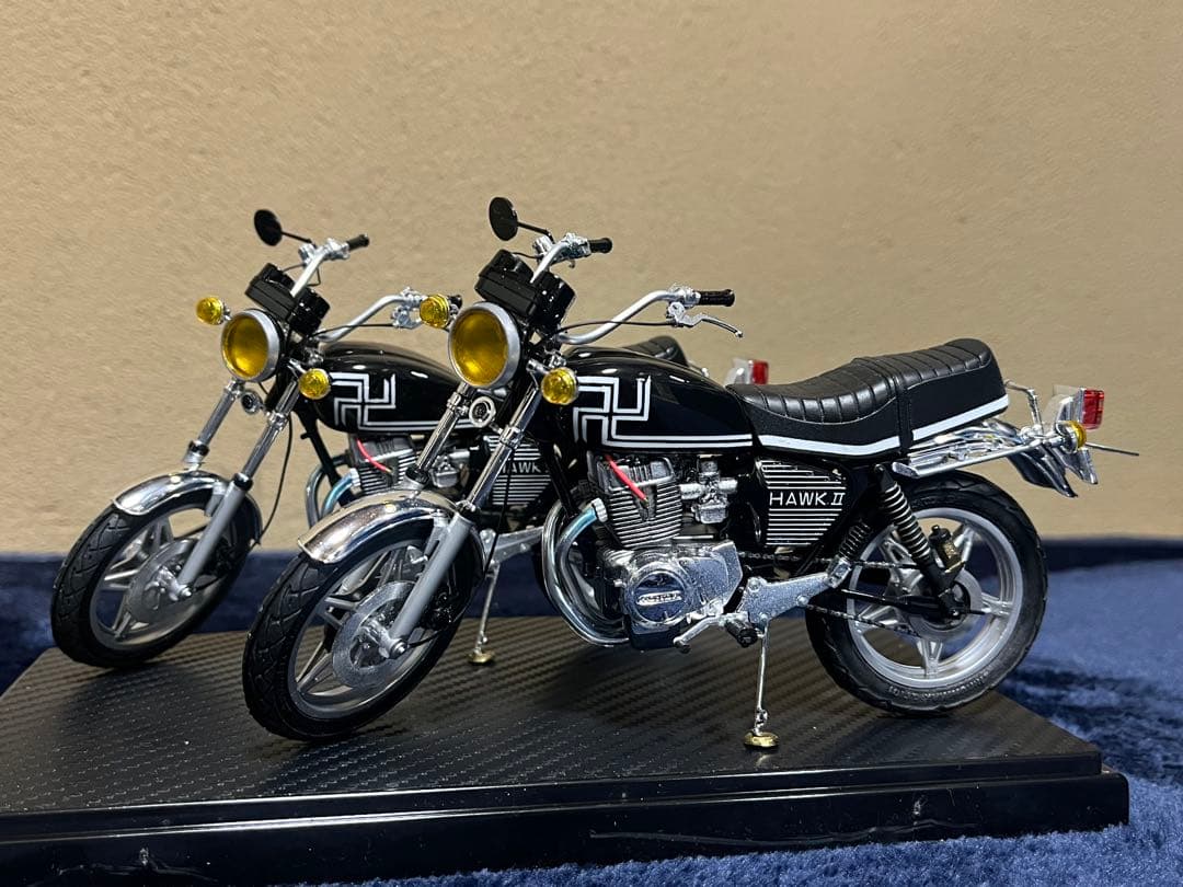 『m.』HONDA HAWK II プラモデル完成品（マイキーバブ仕様）