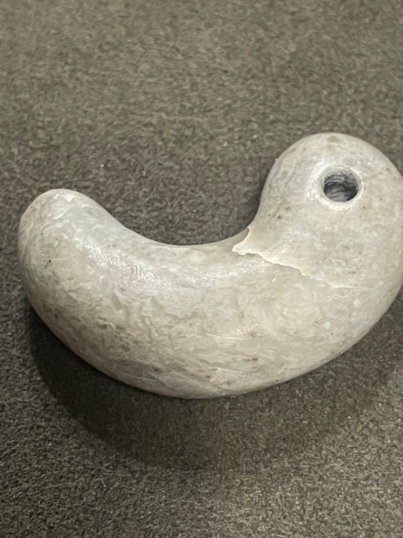 古墳時代　石製勾玉　出土　ジャスパー　滑石　大型