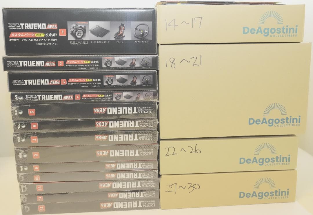 y*9様 DeAgostini スプリンタートレノ AE86 全巻+カスタムパー