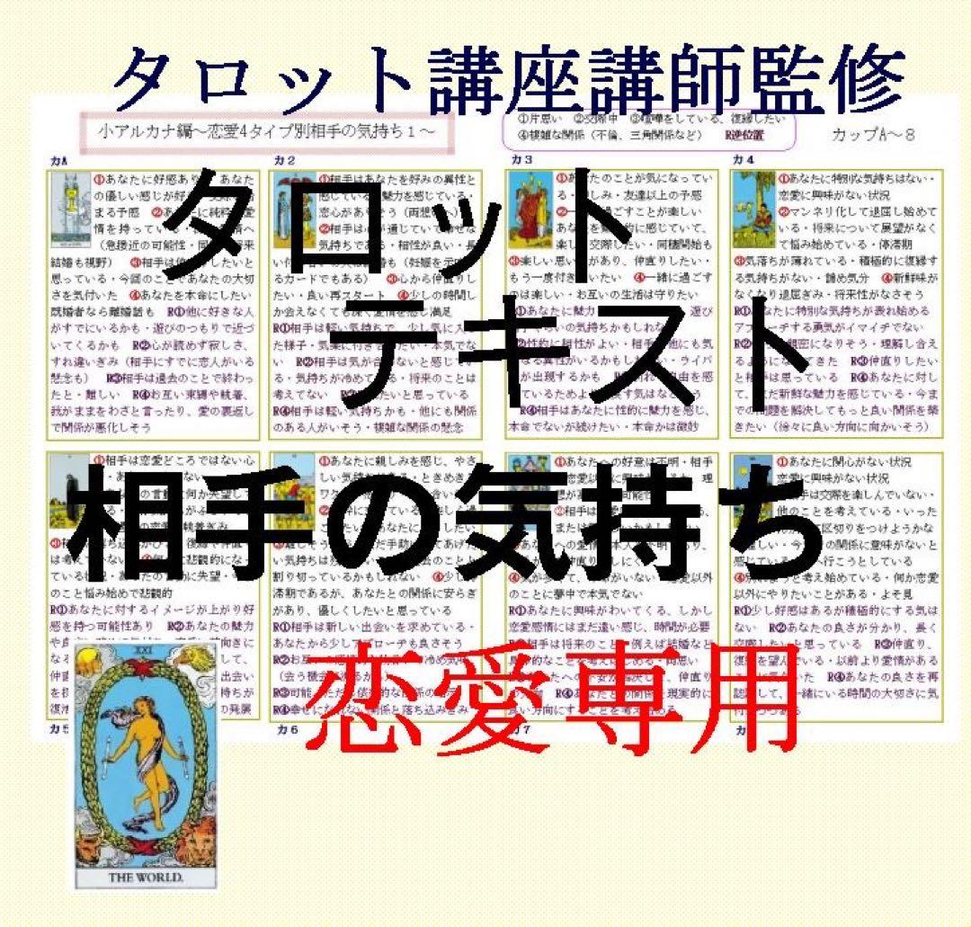 新7点セット割引ページタロットカードテキスト教材教科書恋愛占い仕事オラクル28