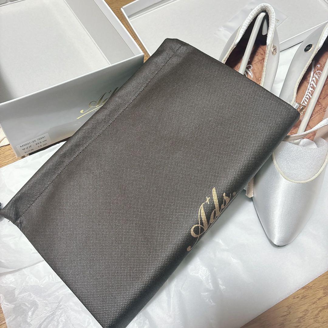 Ads ボールルーム シューズ 23.5cm ホワイト