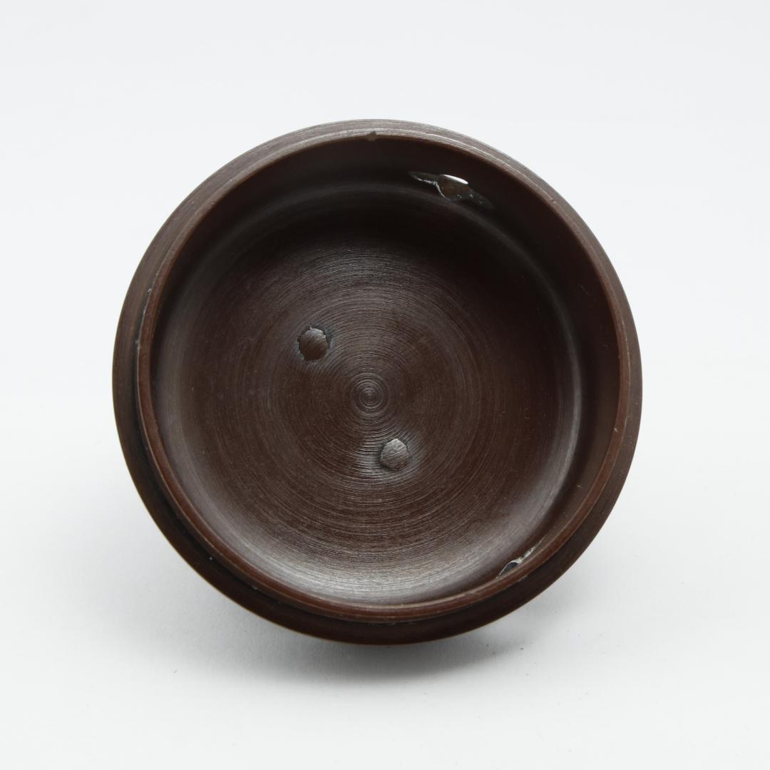 Bg1637 高岡銅器 長足菖蒲獅子蓋 香炉 伝統美術工芸品 骨董品 銅製