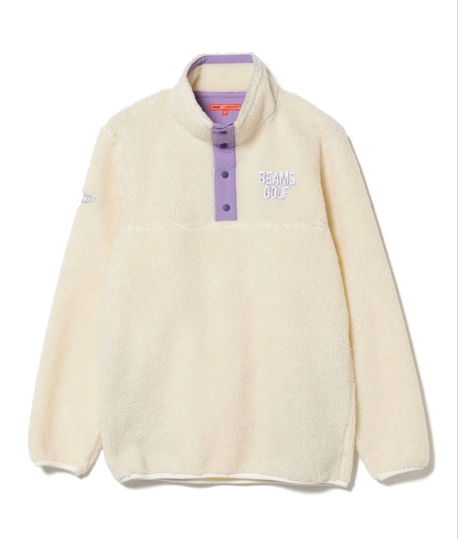 完売！極暖 BEAMS GOLF ボア スナッププルオーバー