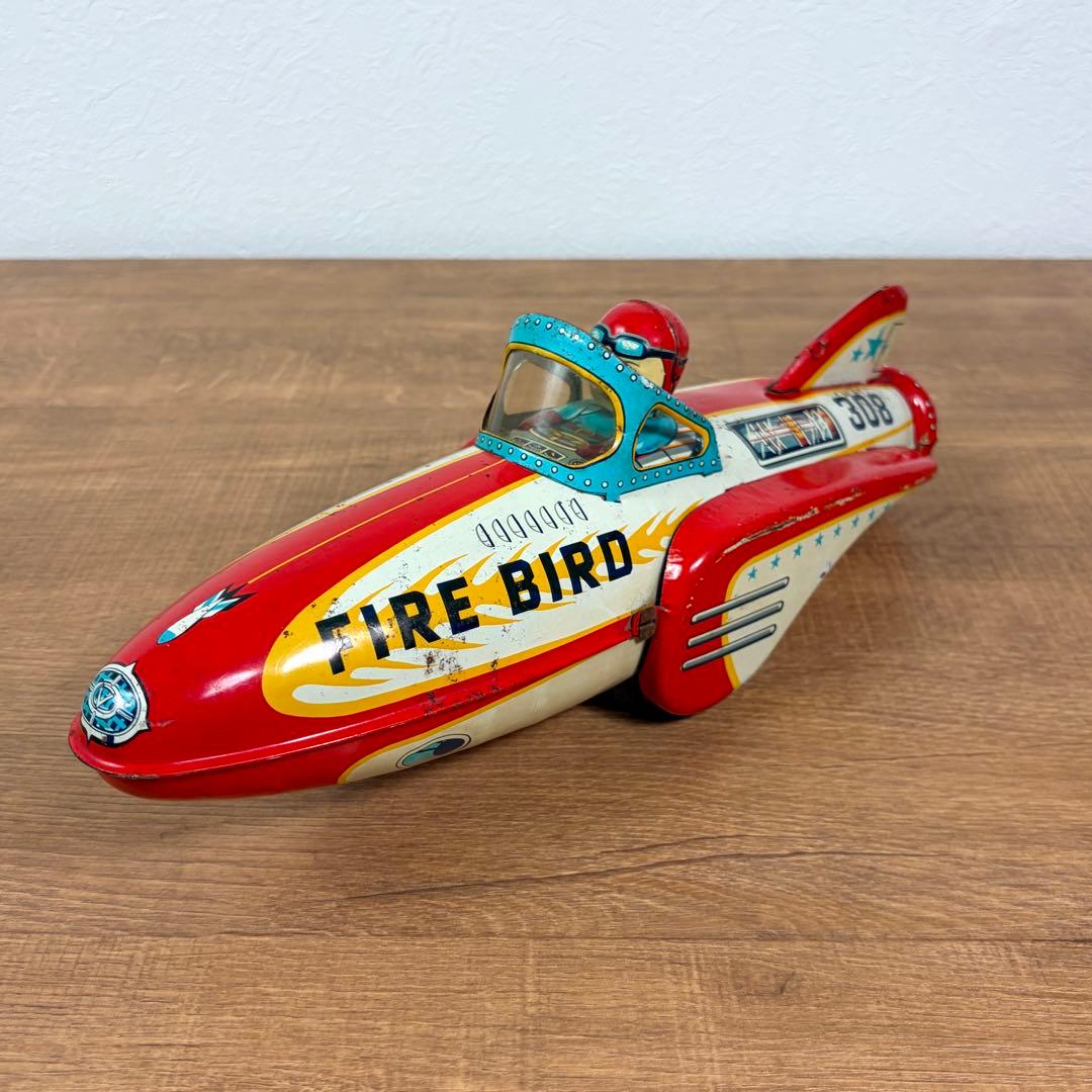 増田屋 モダントーイ ブリキ スペースロケット 昭和レトロ 玩具 マスダヤ 車
