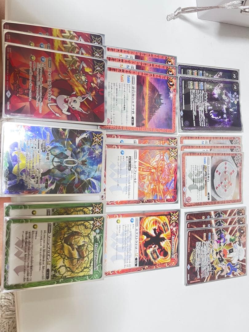 1*す様 バトルスピリッツ　アイボウ　結論構築　組み替えパーツ多数　スリーブ付き