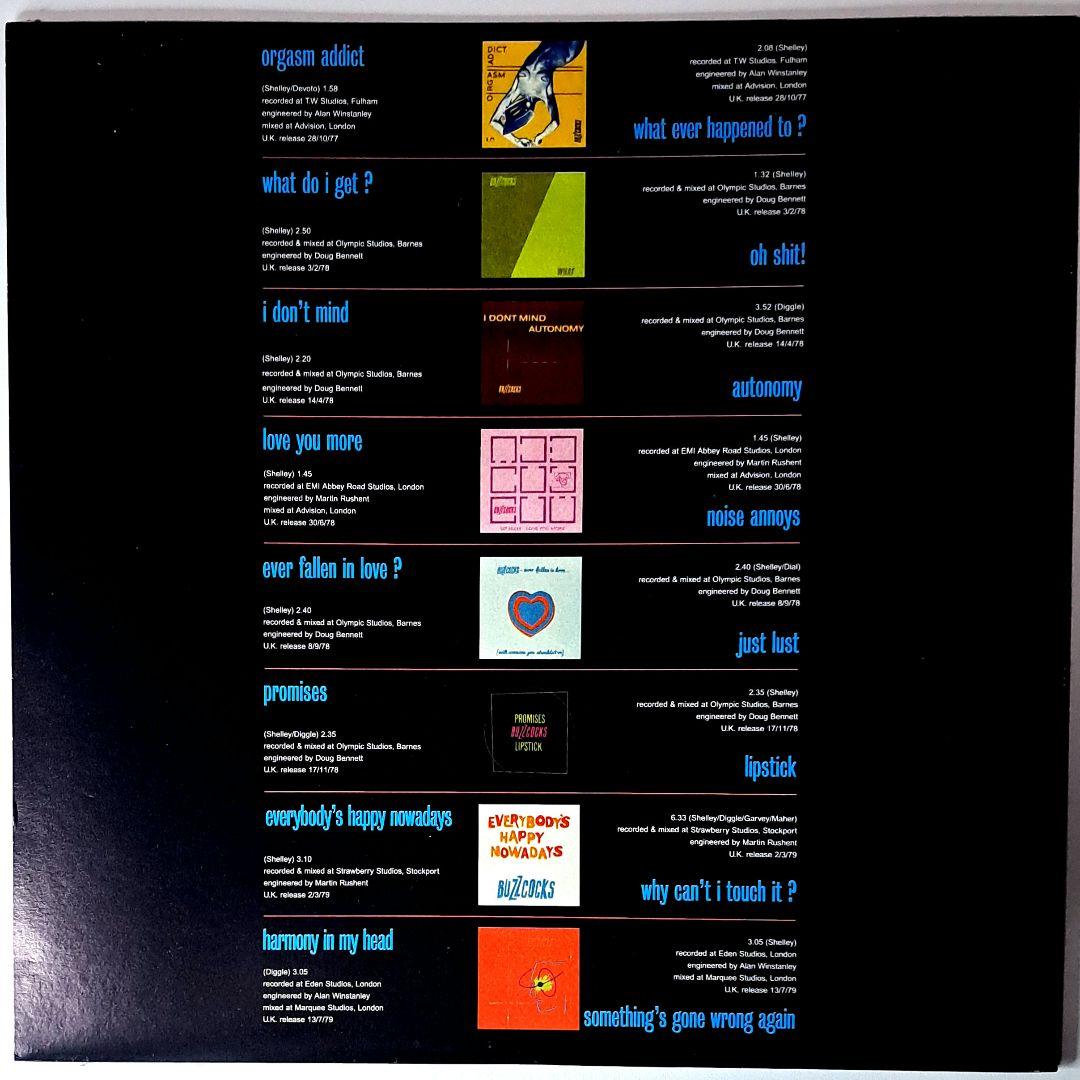 シュリンク付　Buzzcocks　Singles Going Steady　LP