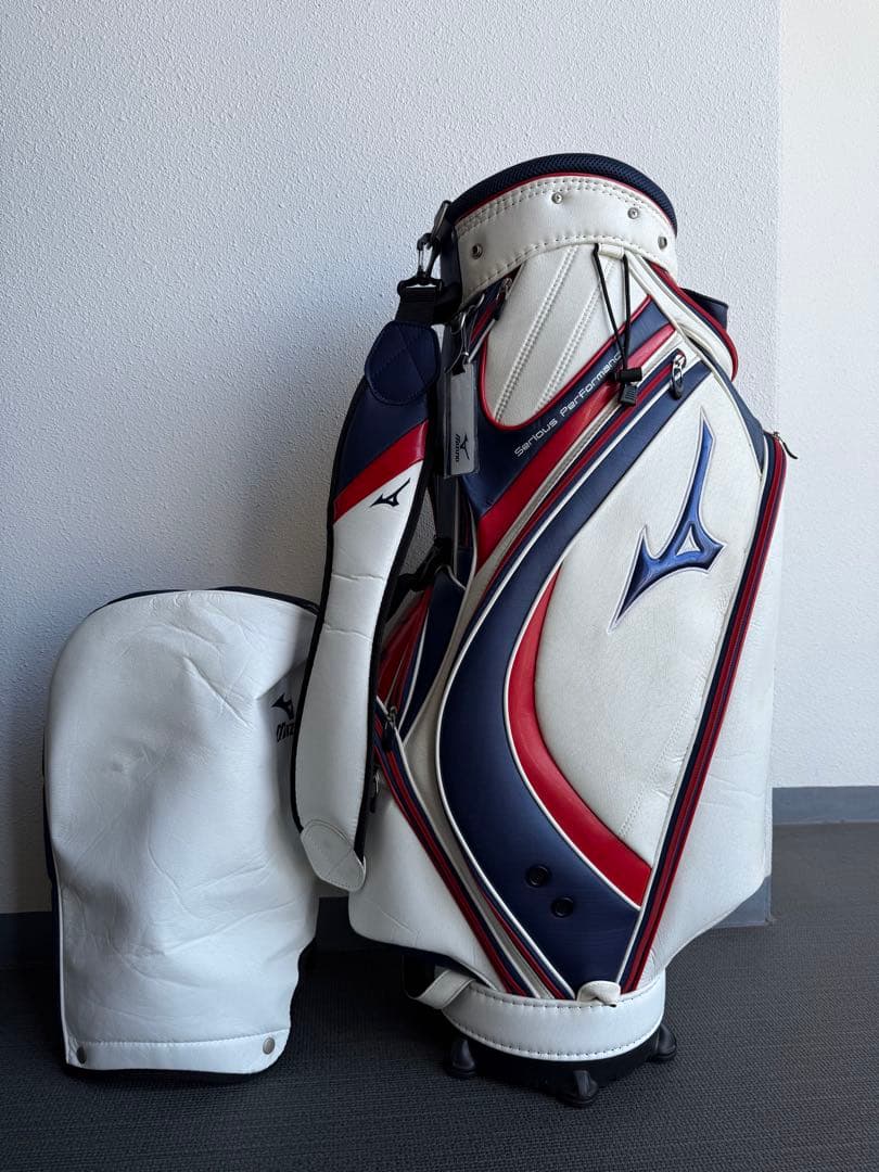 【未使用品】MIZUNO キャディーバッグ　ホワイト