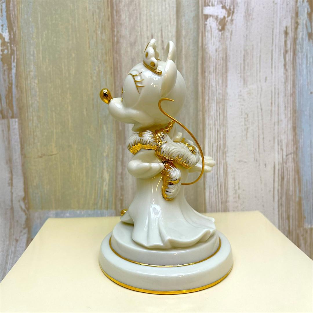 ミニーマウス 正装 ドレスコード 金 陶器製 フィギュア★レノックス LENOX