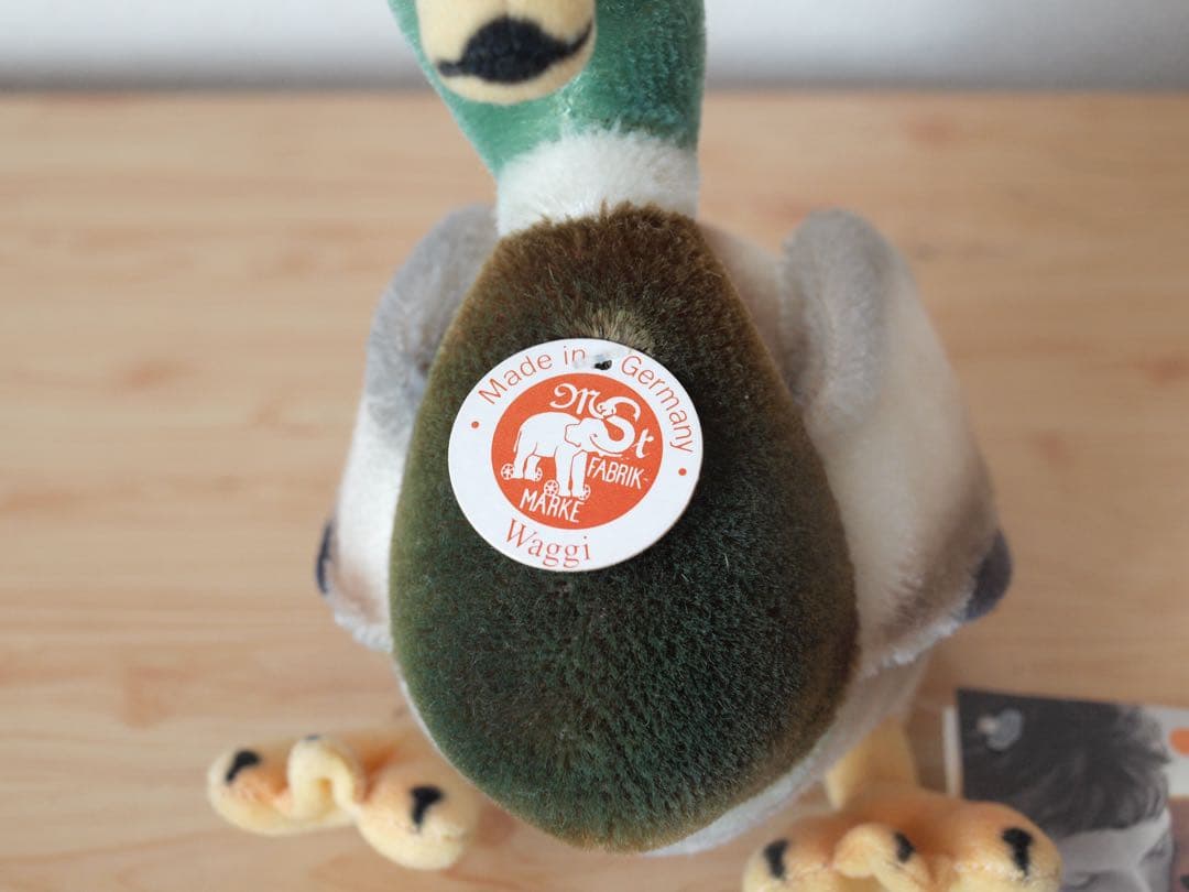 【Deadstock】Steiff Waggi Erpel カモ ぬいぐるみ