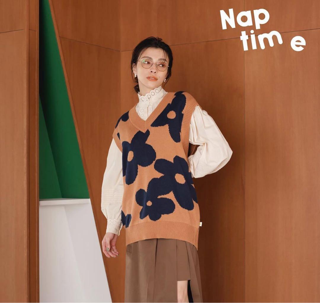 Nissy 西島隆弘　ナップタイム　naptime. ニットベスト　花柄