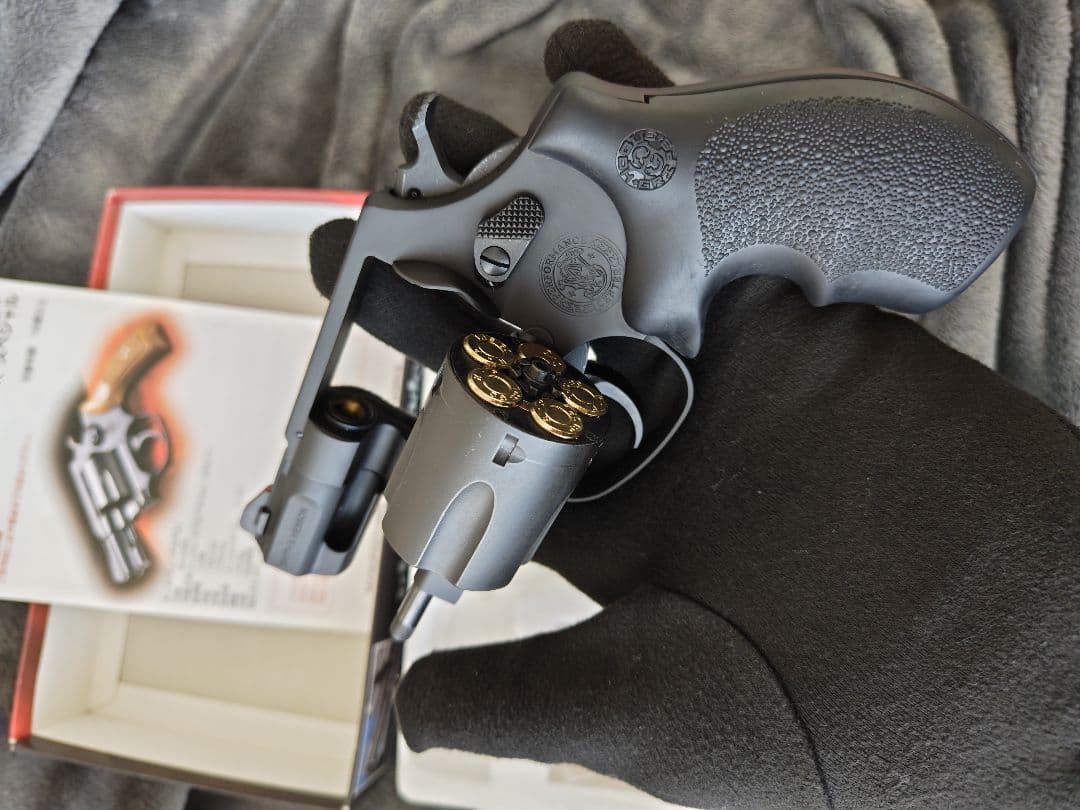 タナカ S&W M36 PC 2in HW 実物ホーグラバーグリップ付き