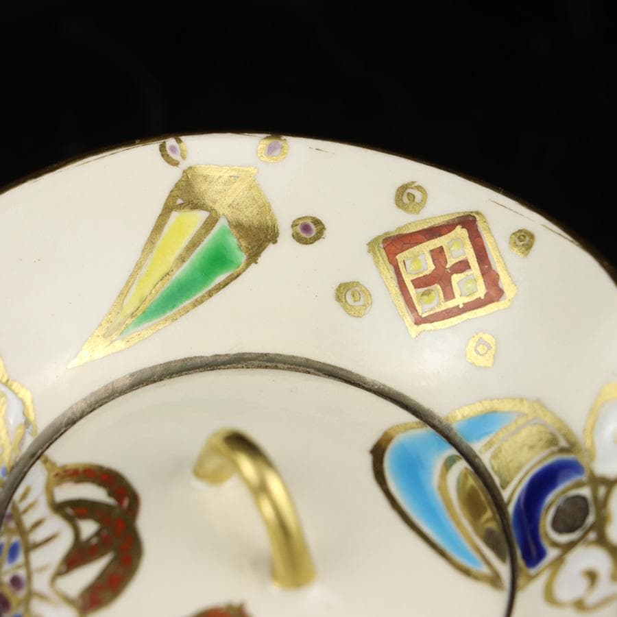 Y3030-2 茶道具 宮川香林 宝尽 袋形薄器 共箱　　GGG