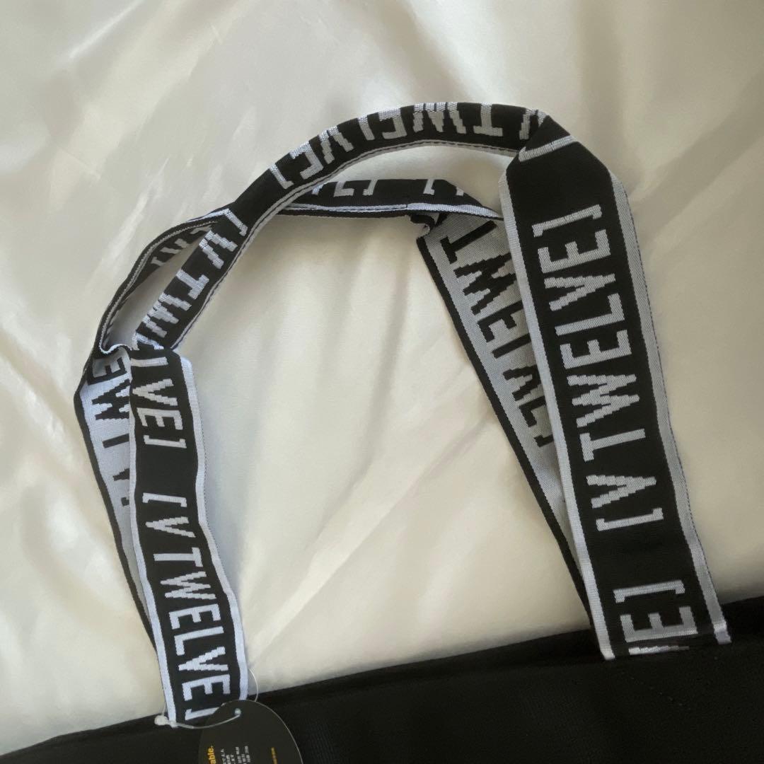 V12 ゴルフ　トートバッグ ビッグトート　ブラック