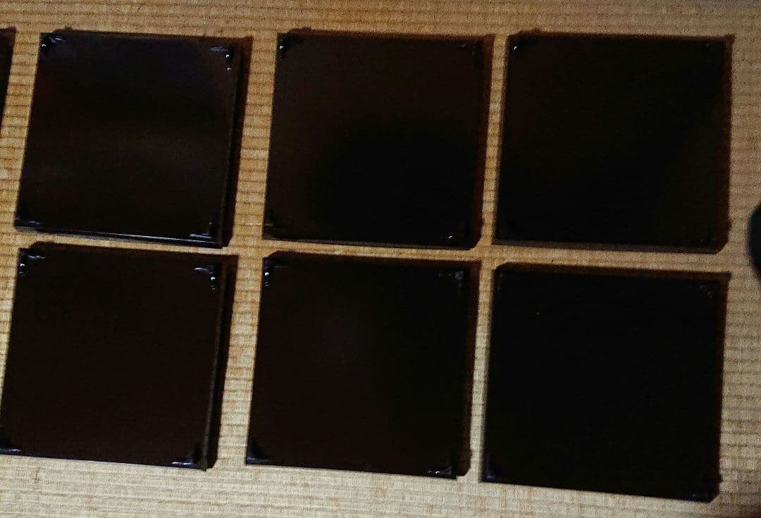 吸物膳漆器 金箔装飾 10枚セット A329