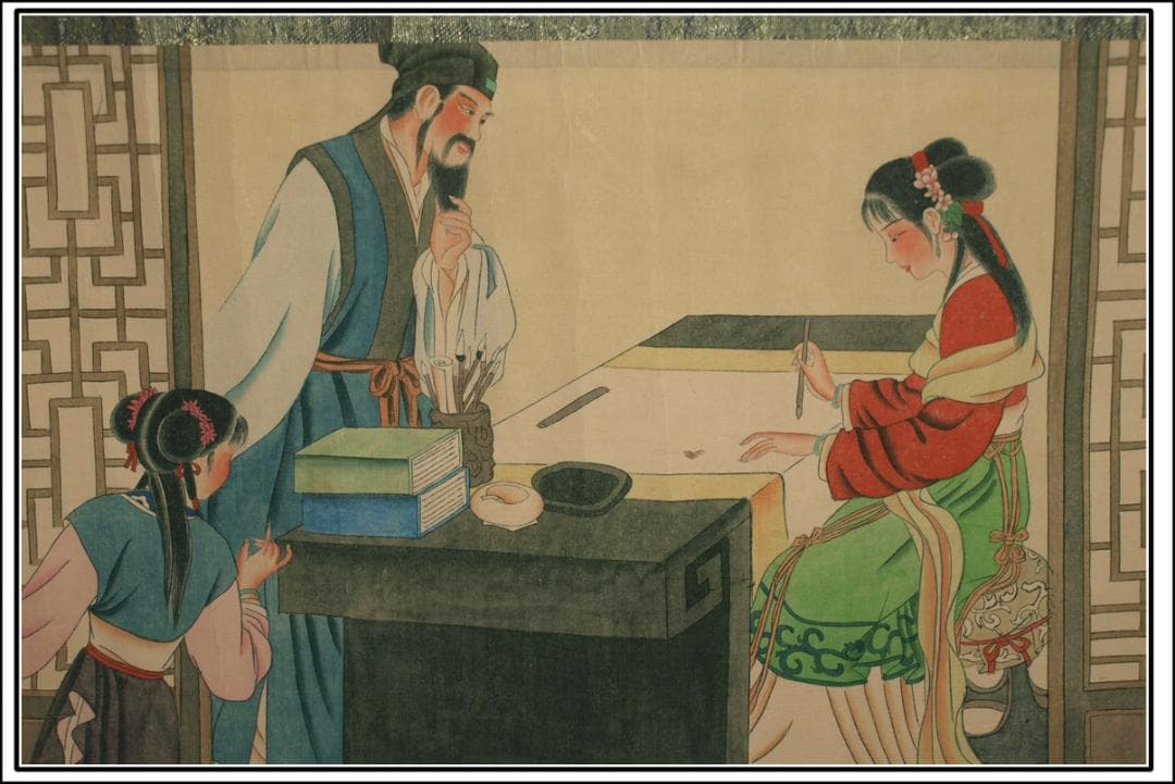 骨董市仕入れ品　中国宋時代の掛軸　激安骨董品　肉筆保証 BD377A8-2
