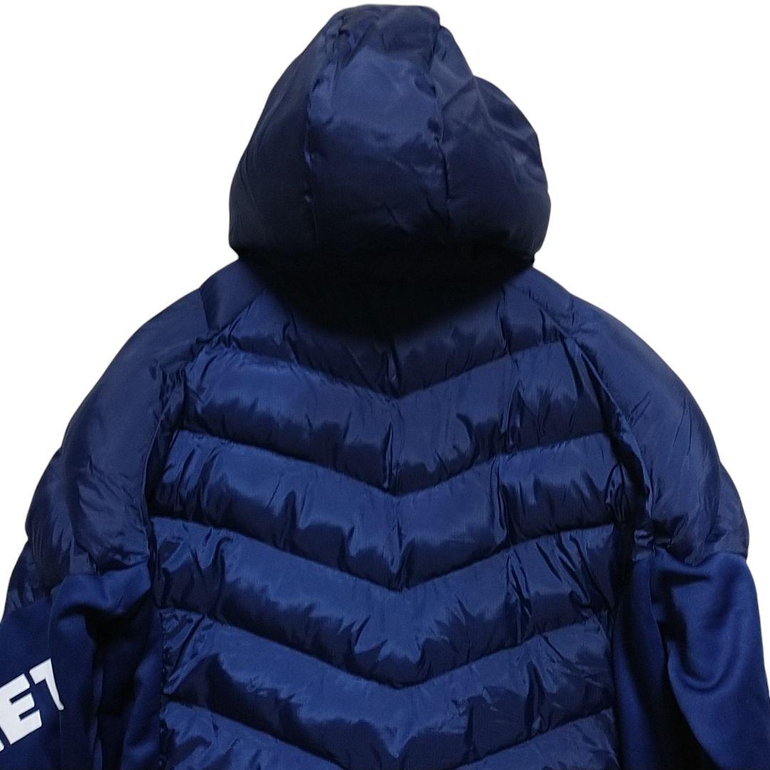 アスレタ 中綿ウォームジャケット上下 Oサイズ(XL) ネイビー