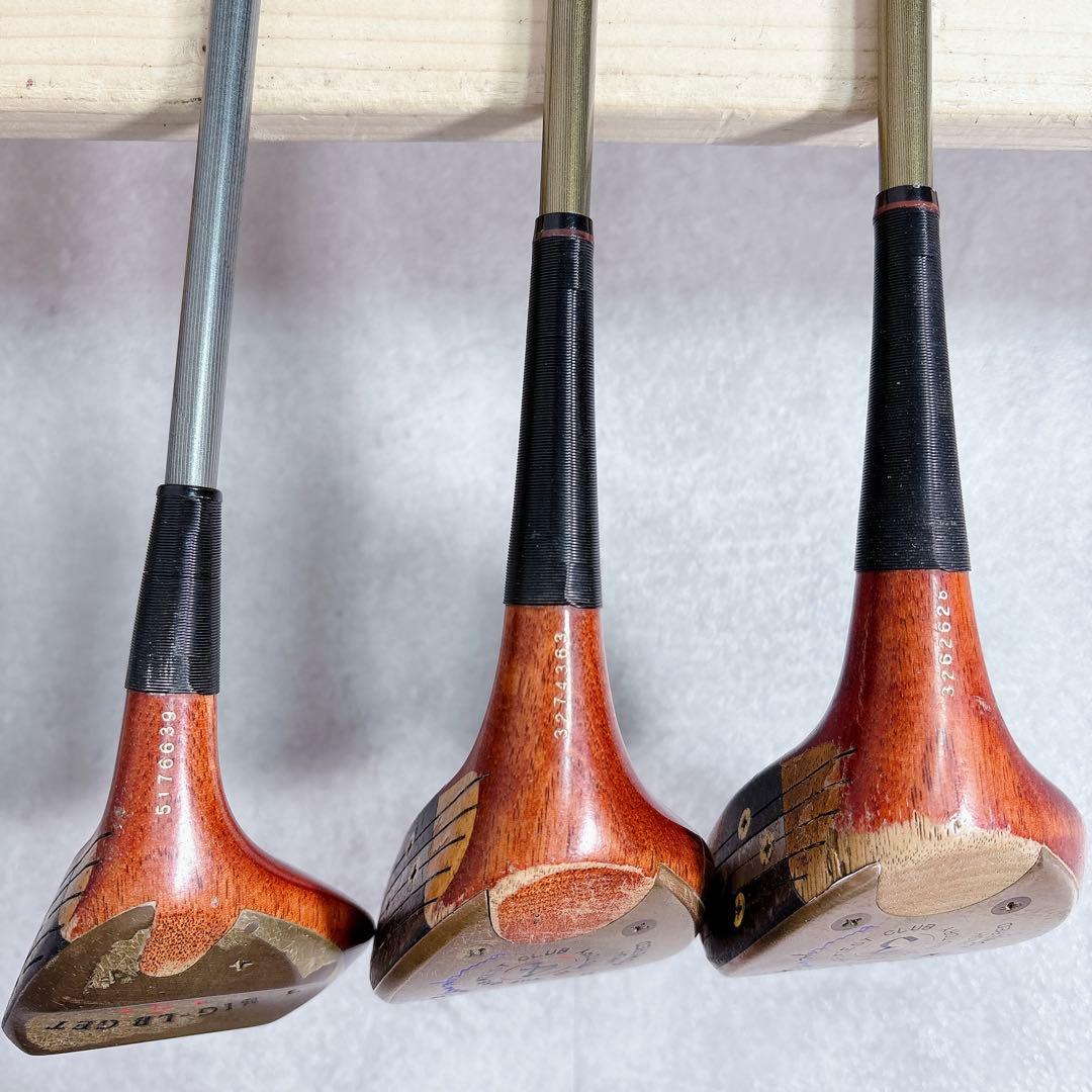 V733 HONMA 本間ゴルフ パーシモン ウッド 3・4・5W 3本 R