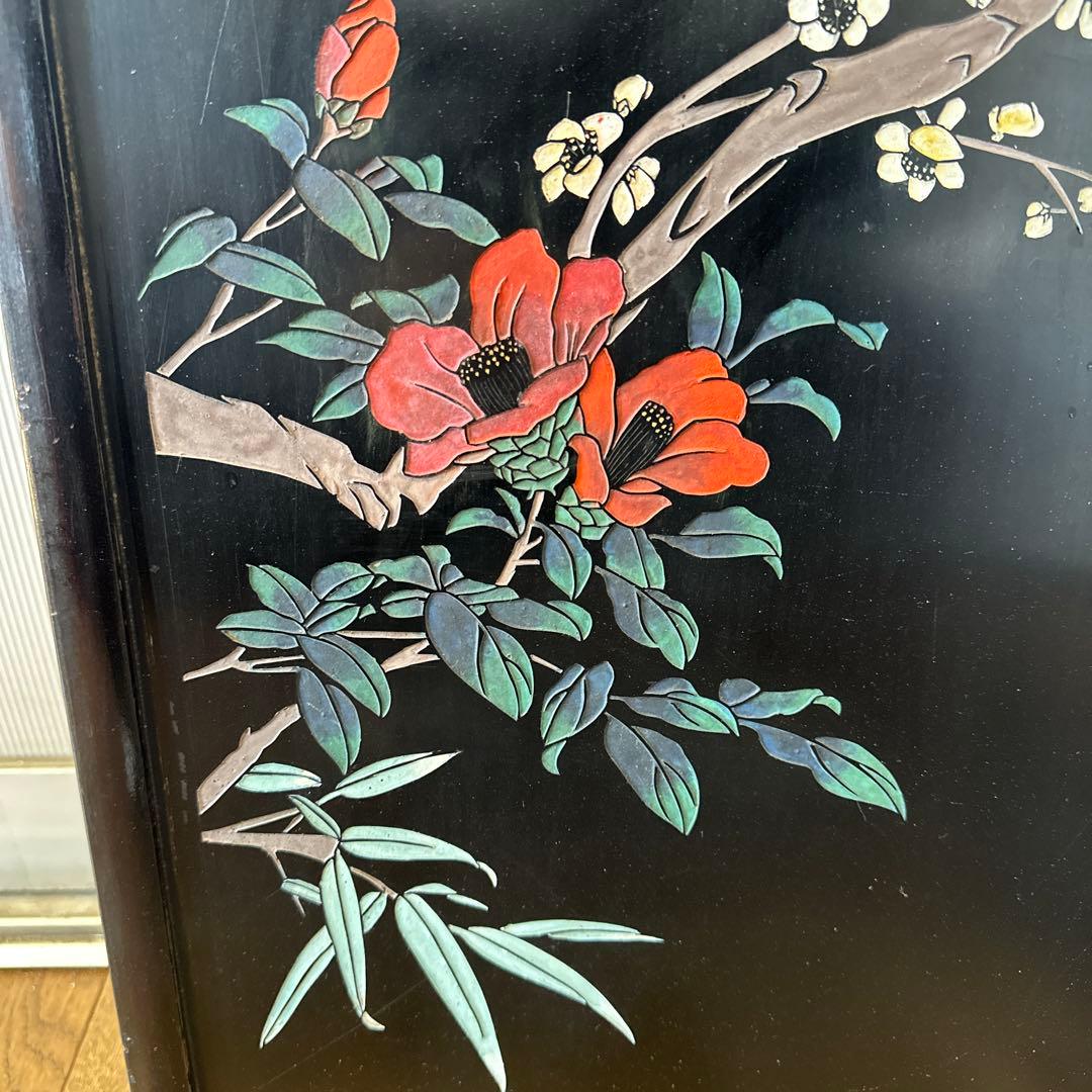 中国，木彫画，置物，インテリア