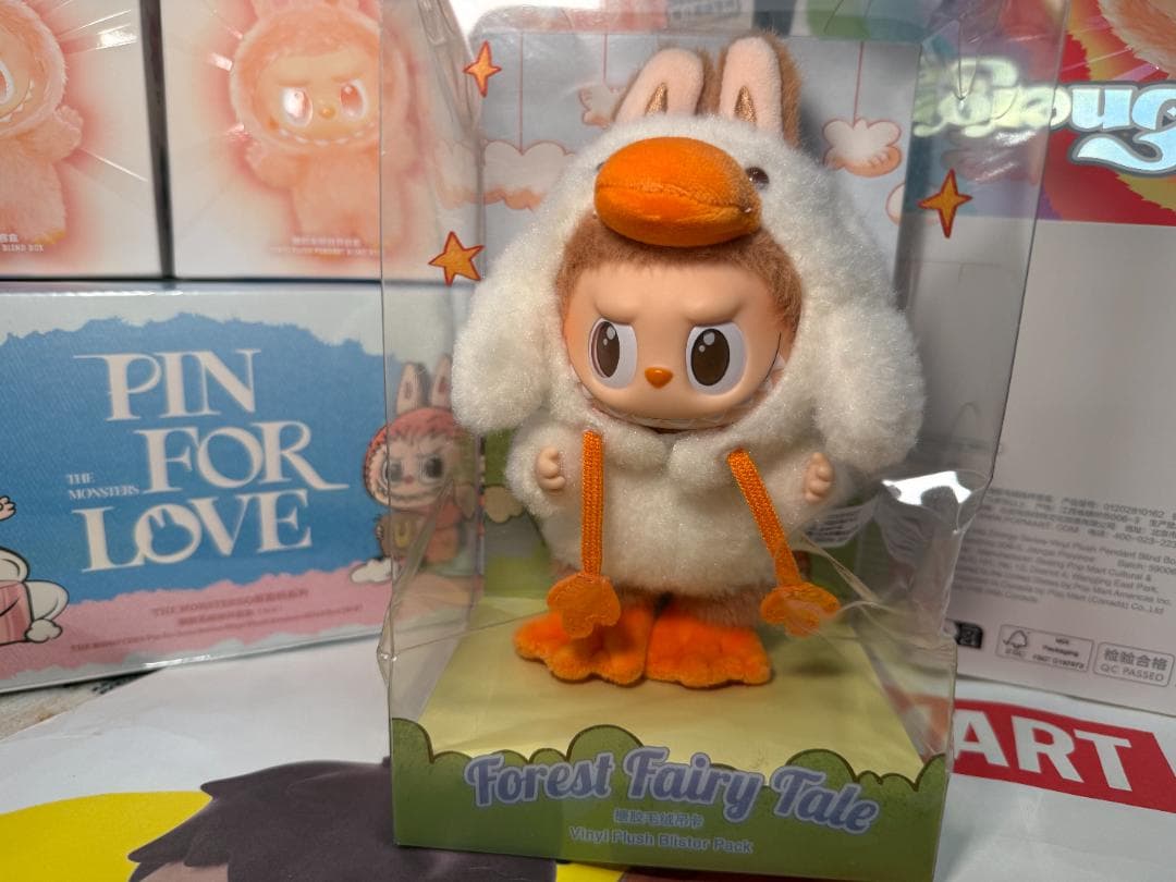 【中国限定】POP MART Labubu アヒル ぬいぐるみキーホルダー