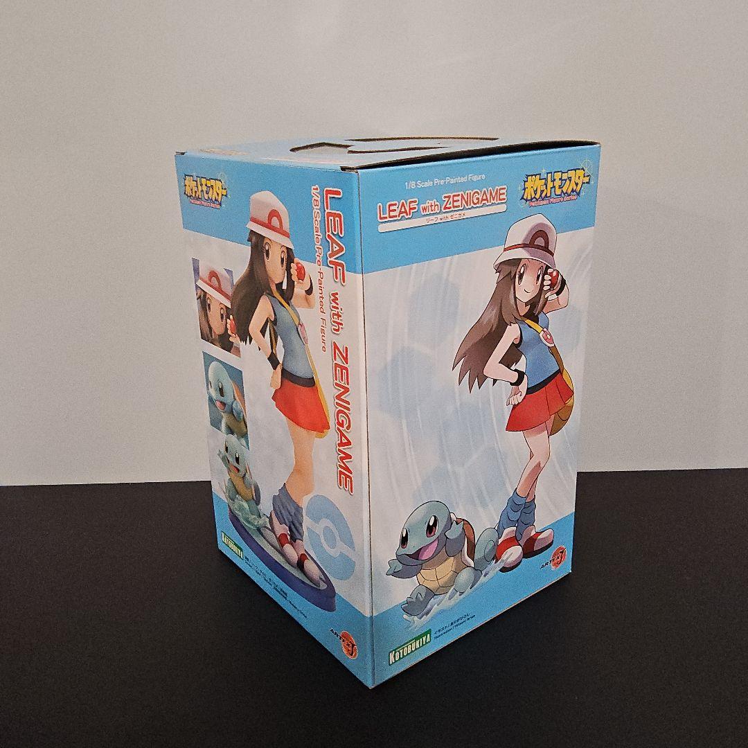 【開封品】ポケモン フィギュア リーフ with ゼニガメ