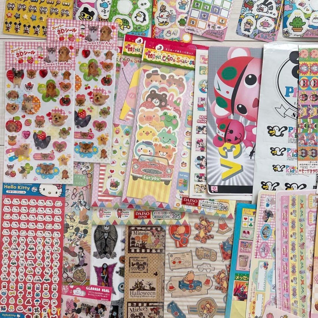 【まとめ売り】キャラクターシール♡平成レトロ　当時物