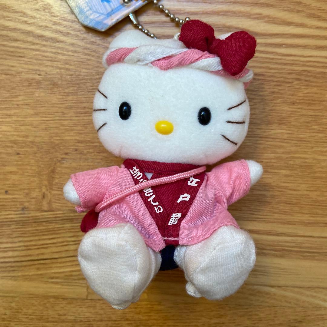 レア　ご当地キティ　ハローキティ ぬいぐるみ キーホルダー　東京　江戸