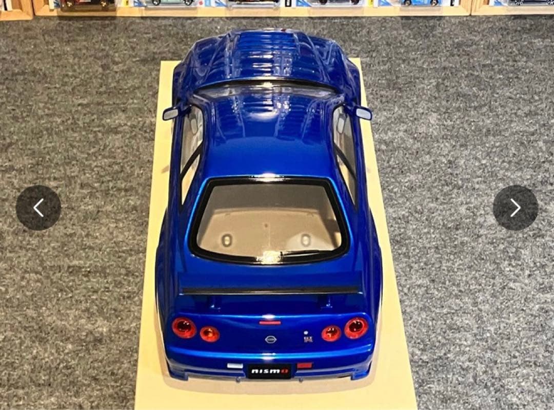 タミヤ ラジコン RC スカイラインGT-R 塗装済 スペアボディ メタリック青