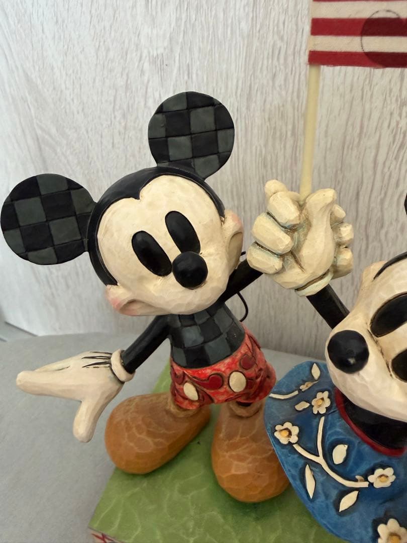 Disney Traditions ジムショア　ミッキー＆ミニー　星条旗