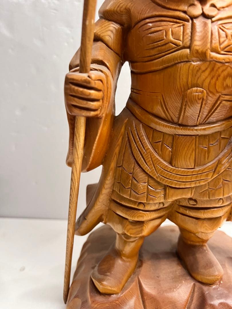 毘沙門天 木曽桧 木彫り 仏像 日本仏師作品