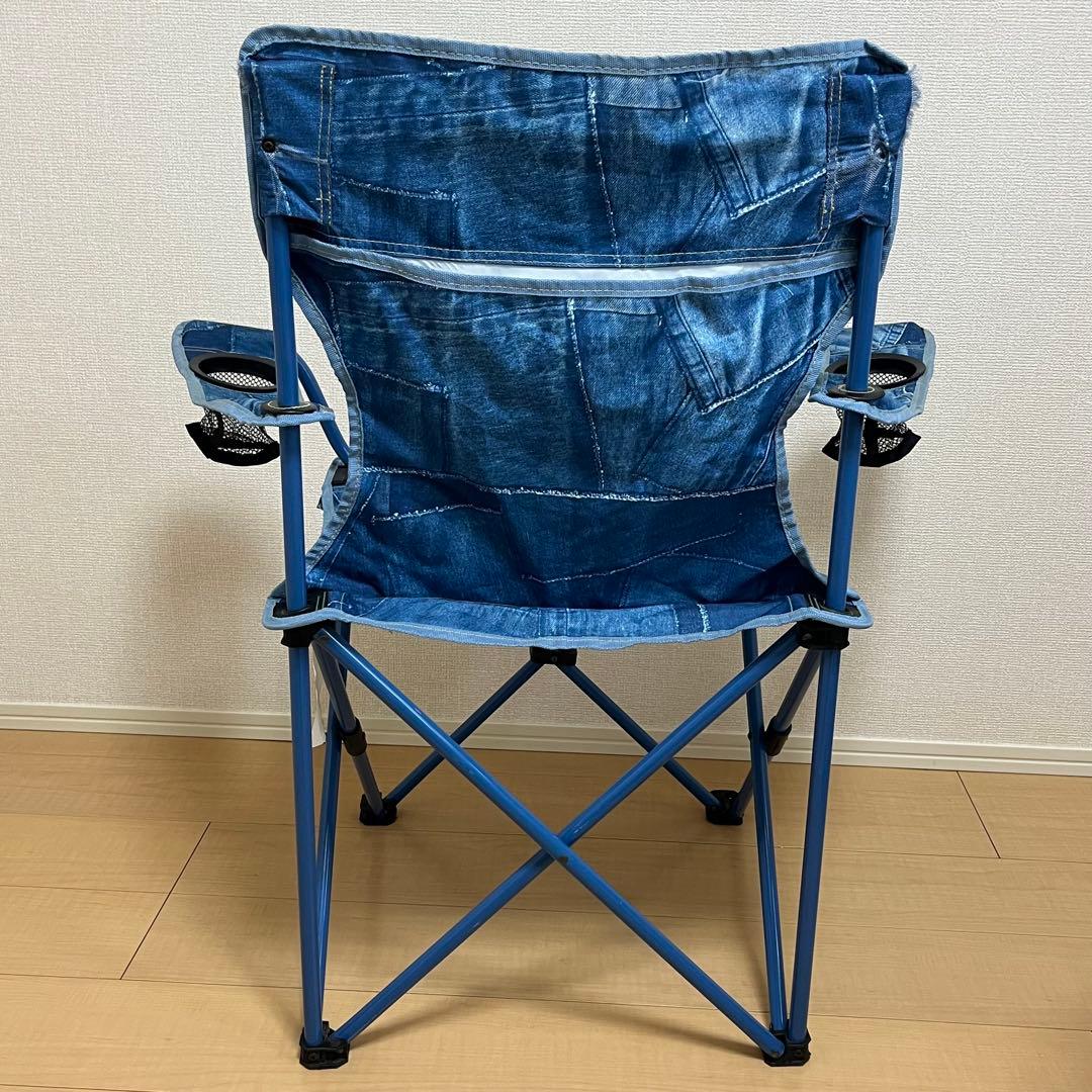 【廃盤】Coleman デニム風 コンパクト リゾートチェア ２脚セット イス