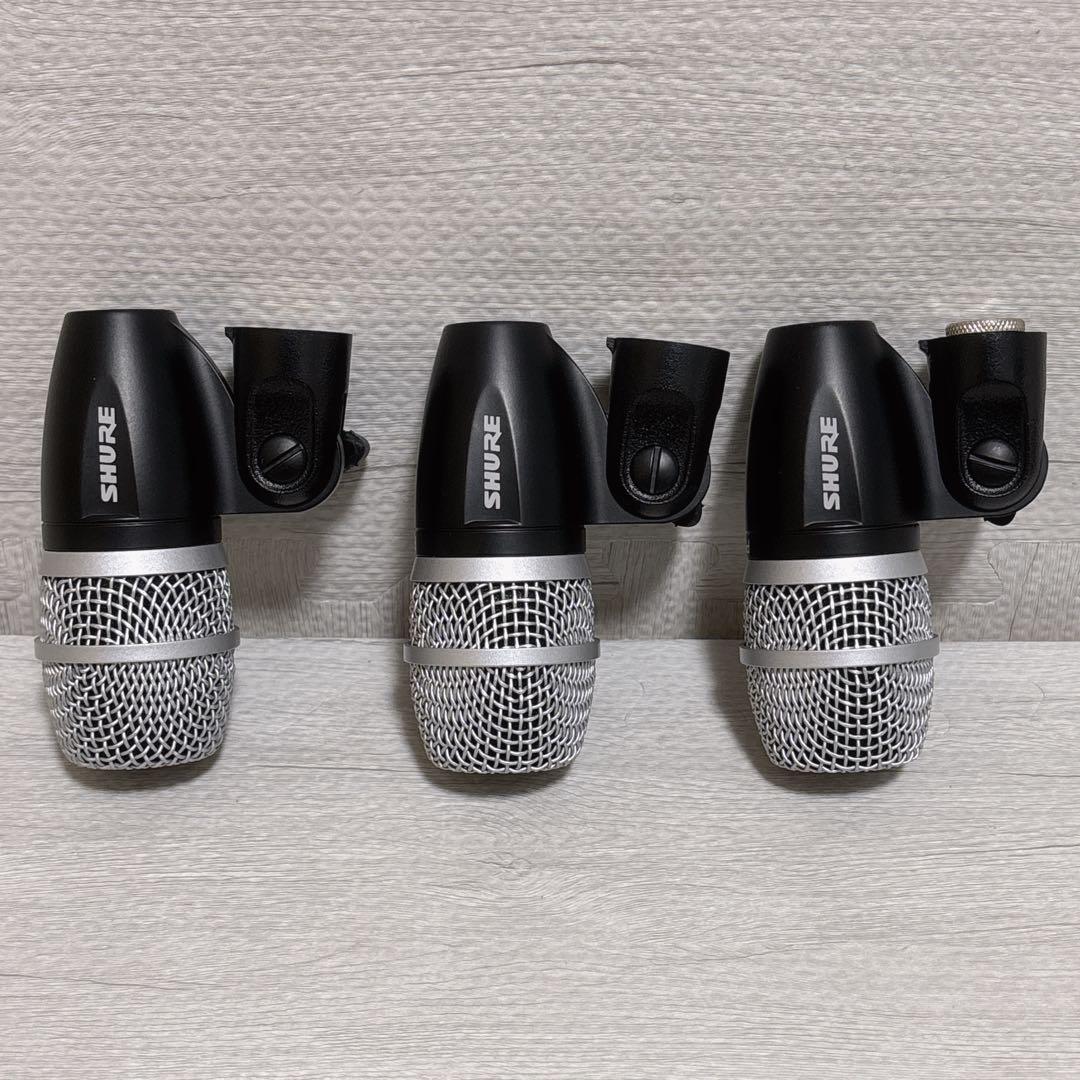 SHURE ドラム用マイクセット PGDMK4 PG52 1本PG56 3本
