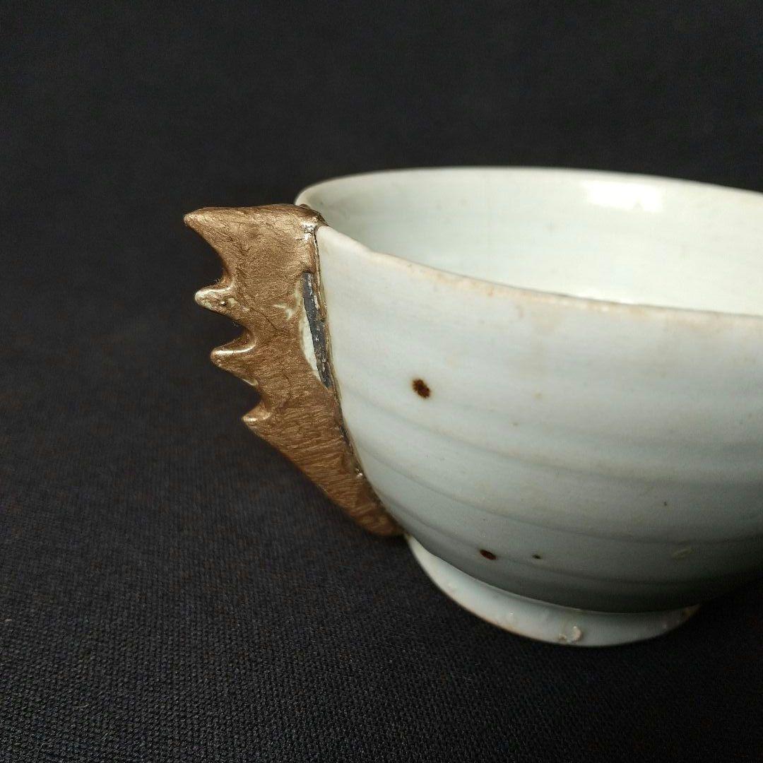 李朝  片耳杯  盃  希少  貴重  骨董  茶道具