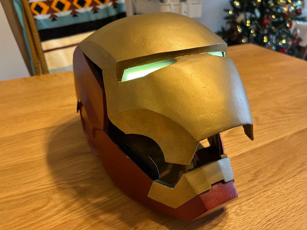 【自作品】アイアンマンヘルメット マーク3 LEDライト付き マーベル