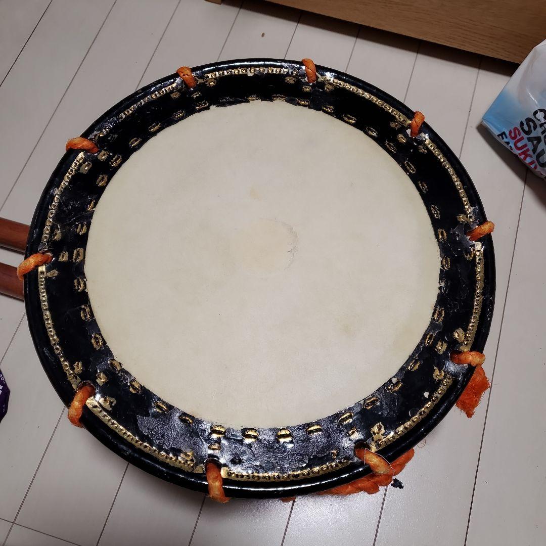 期間限定値引き 和太鼓 直径約35cm 持ち運びセット 色々バチ付き