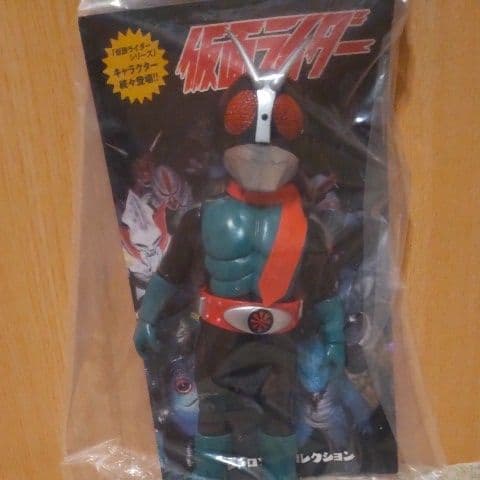 仮面ライダー旧2号　一文字隼人ヘッド　未開封新品　東映レトロソフビメディコムトイ