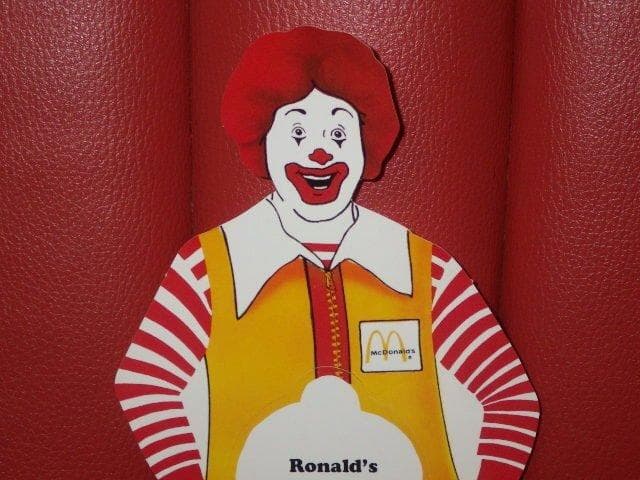 90’S★ロナルド・マクドナルド★壁掛け★ピエロ★サーカス★ビンテージ★ポスター