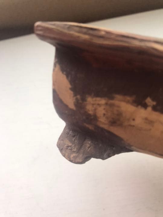 盆栽鉢　時代陶一手捻り鉢古鉢盆栽鉢小品盆栽山野草多肉植物植木鉢ガーデニング手作り