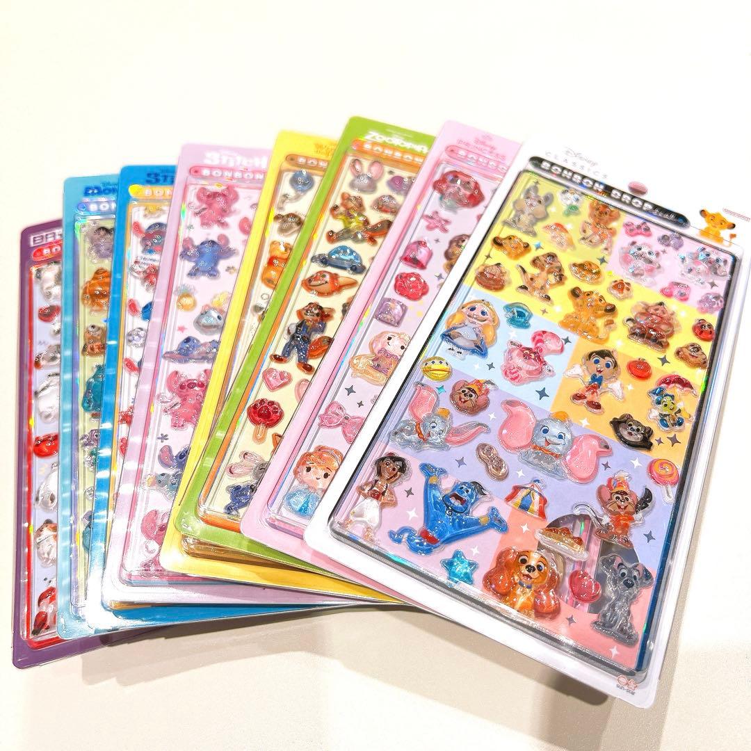 【国内正規品】 ディズニー ボンボンドロップシール 第2弾 8種セット ボンドロ