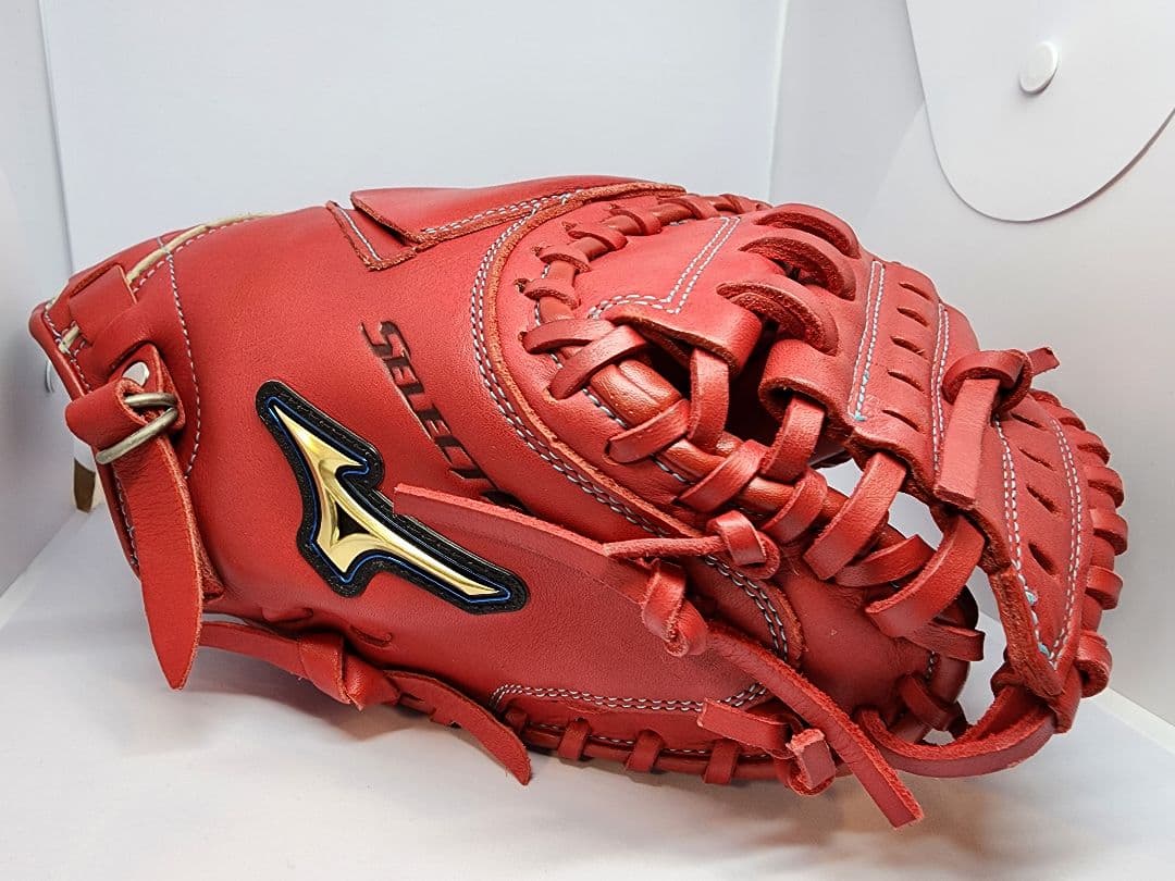 【美品】ミズノ キャッチャーミット 少年野球用 軟式 右利き用 1度使用のみ