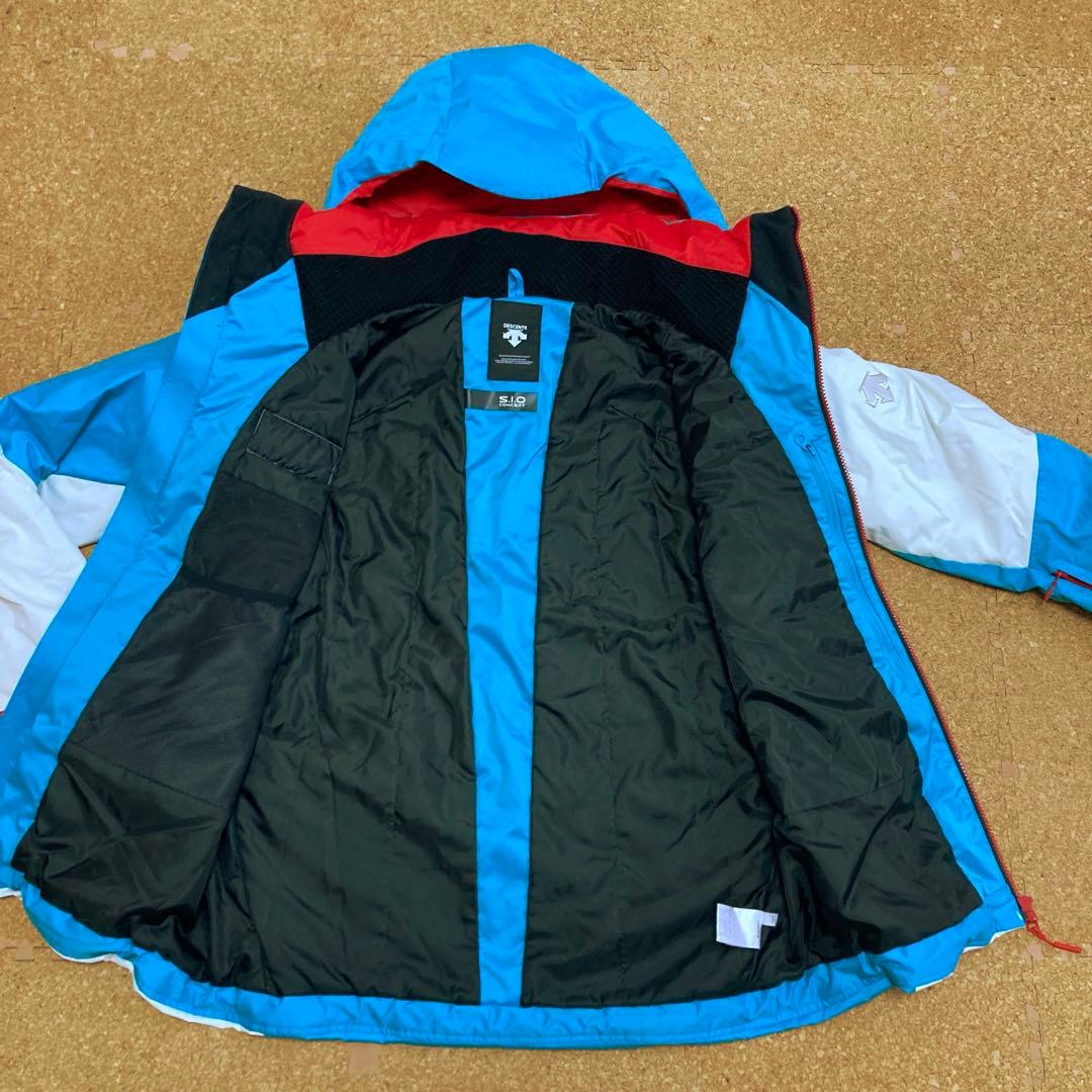 【極美品】デサントdescentスキーウェア S.I.Oスキー Mメンズ白青