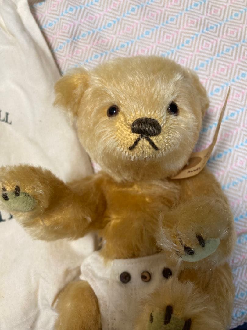 オムツベア　テリーベア　日本作家　アーティスト　手作り　袋付き