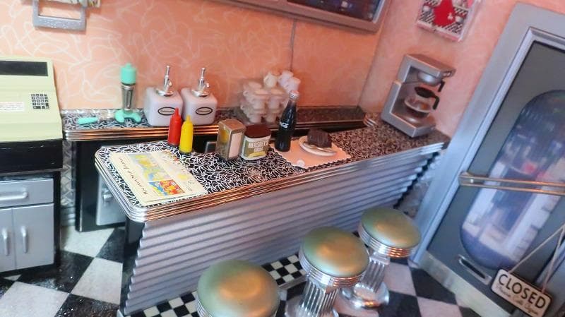 ベティのダイナー 1950s Betty’s DINER ジオラマセット