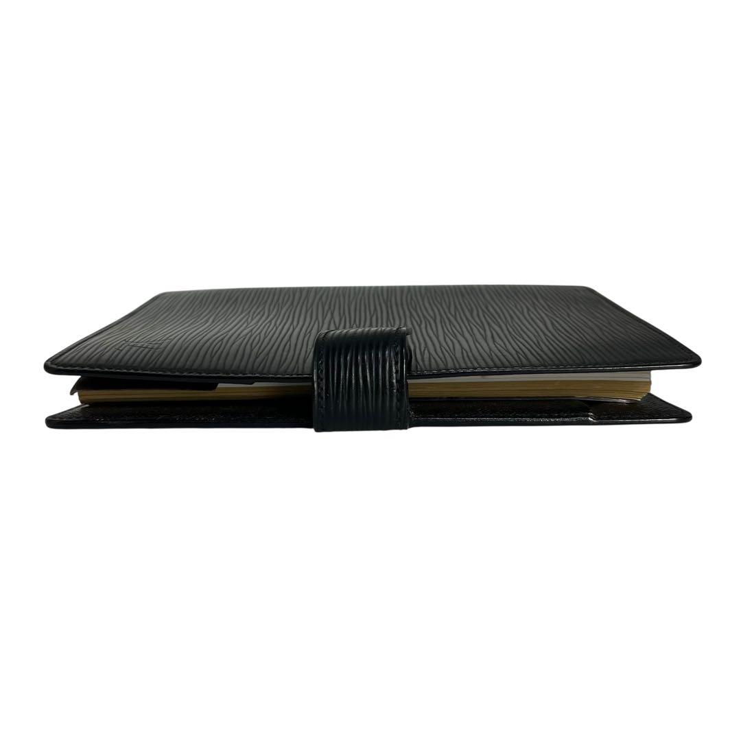 外観美品 ルイヴィトン エピ レザーリング式ファイル 黒 手帳 鑑定済 13