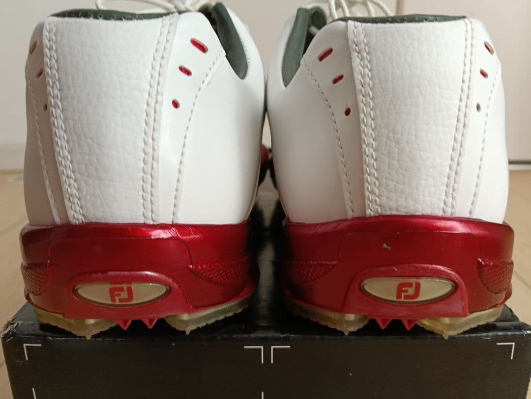 FootJoy ゴルフシューズ DRYJOYS ホワイト/レッド　25.5cm