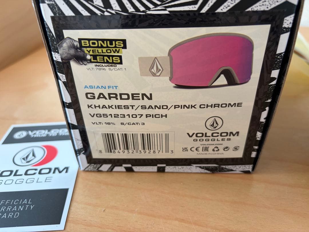 ＜新品/未使用品＞ VOLCOM Garden スノーゴーグル　アジアンフイット