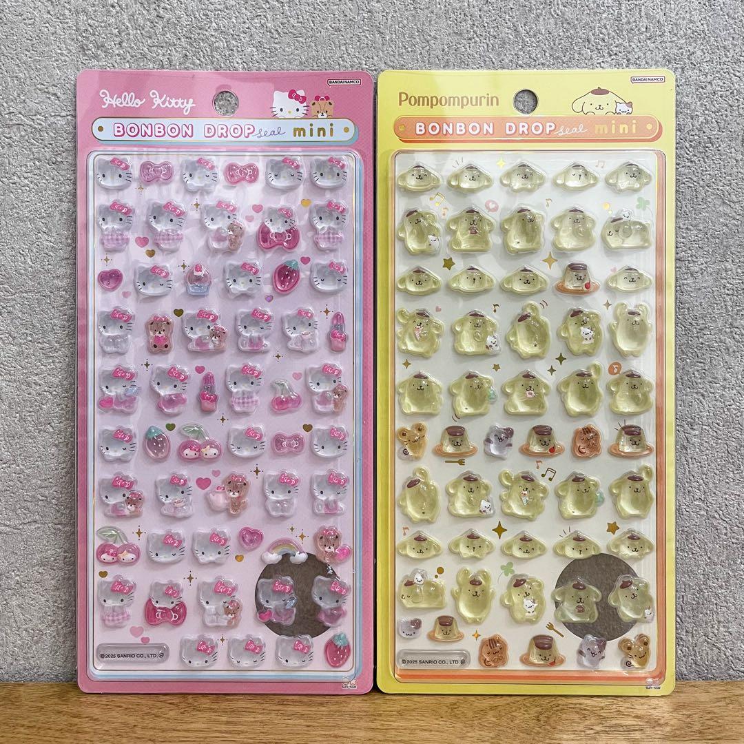 【正規品】 ボンボンドロップシール サンリオ mini ＋ 第2弾 全種類セット