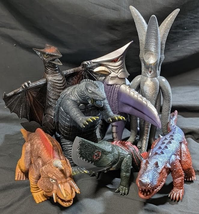 昭和ガメラ＆対戦怪獣（バンダイ）ソフビフィギュア コンプリート７体セット